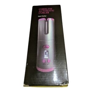 Cordless Automatic Hair Curler One Size Pink Chargeable